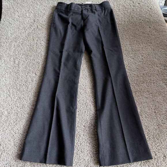 Banana Republic Pants - Banana Republic Martin Dress Pants Womens 2P Gray Wool Flare Stretch Workwear